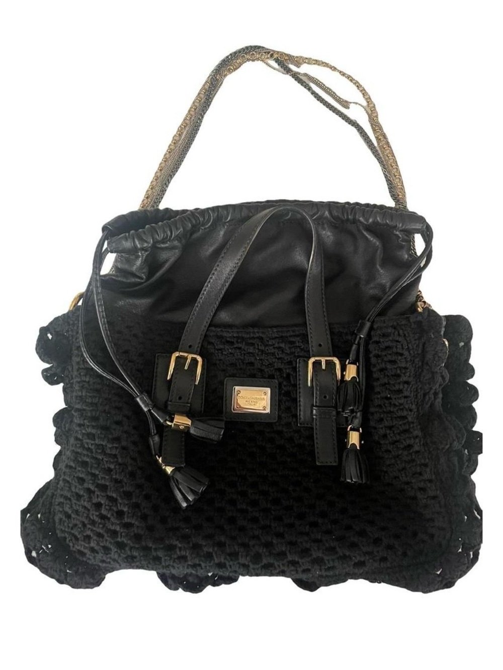 Dolce & Gabbana Miss Helen Tote Crochet East West